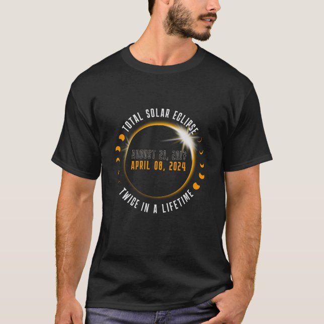 2024 Eclipse Collector's Twice in a life time T Shirt (Framsida)