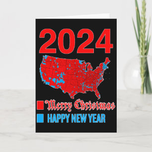 2024 Exakt Valkarta God Jul Gott Nytt År N Kort