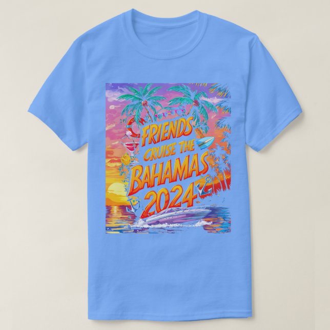2024 Family Cruise Squad Matching Friend Group Tea T Shirt (Design framsida)