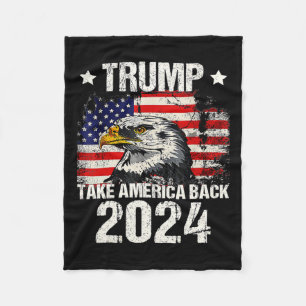 2024 Flagga: Ta Amerika tillbaka Manar Women Trump Fleecefilt