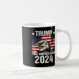 2024 Flagga: Ta Amerika tillbaka Manar Women Trump Kaffemugg
