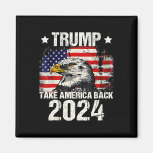 2024 Flagga: Ta Amerika tillbaka Manar Women Trump Magnet