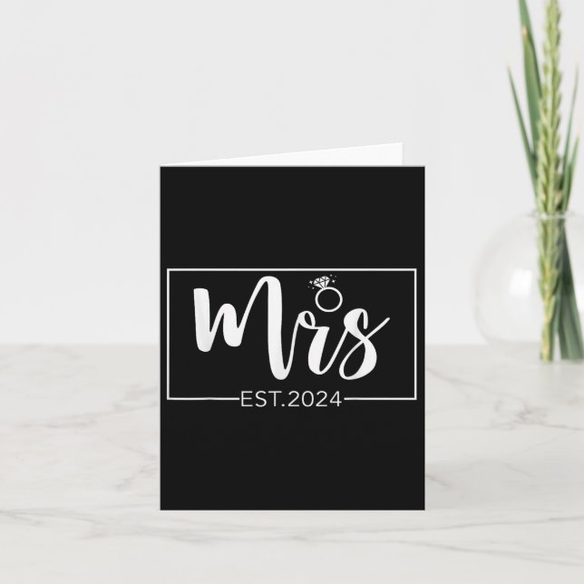 2024 Framtida Bride Bröllop Matching Förlovad Kort (Framsida)