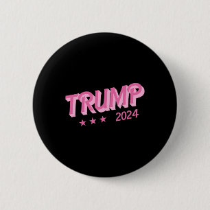 2024 - Funny Donald Trump Rosa Bubble Brev Knapp