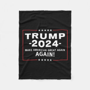 2024 Gör Amerika Underbart över hela Magaa Fleecefilt
