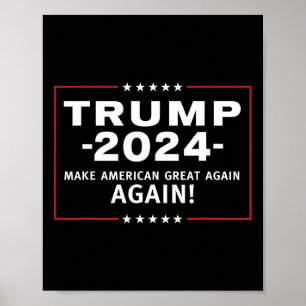 2024 Gör Amerika Underbart över hela Magaa Poster