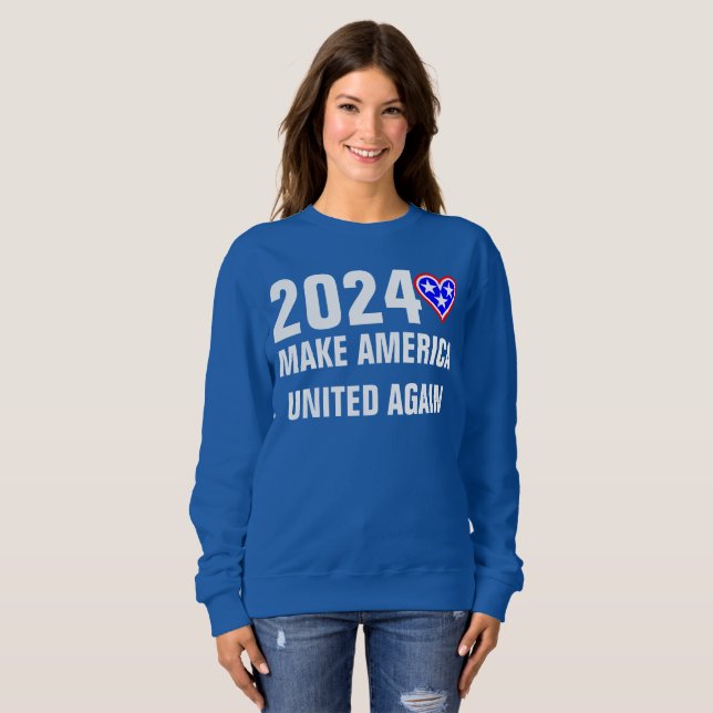 2024 GÖRA AMERIKA FÖRENADE ÅTERFÖRENADE T-Shirt (Hel framsida)