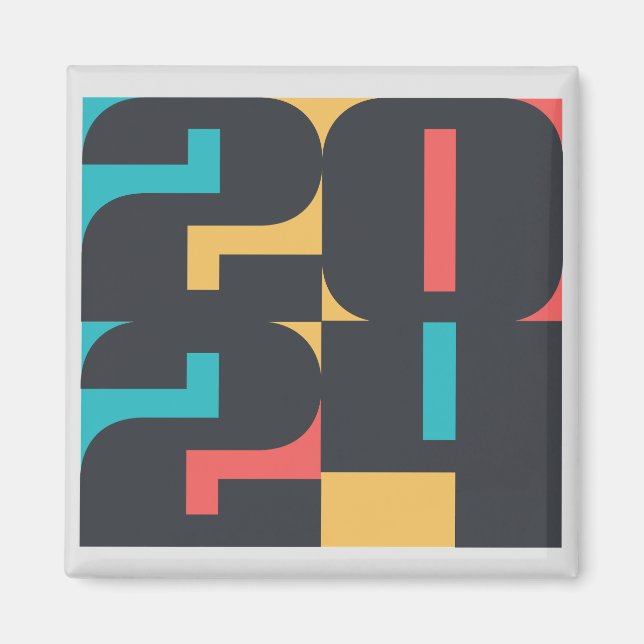 2024 Gott nytt år Magnet (Framsidan)