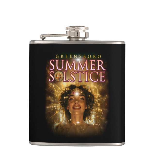 2024 Greensboro Sommarsolståndsfestival Souvenir Fickplunta (Framsidan)