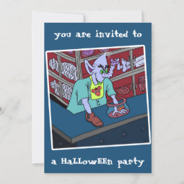 2024 Halloween fest-inbjudan från dalDesignNZ Inbjudningar