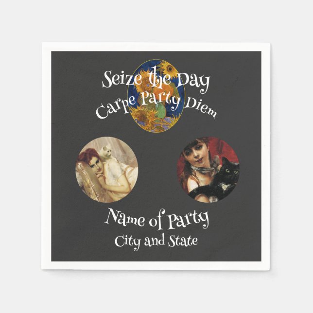 2024 Happy Hour Sällmannen Sällmöhippa Pensionerin Pappersservett (Framsidan)