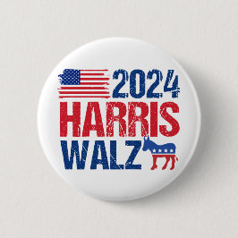2024 Harris Walz Demokrat Donkey American Val Knapp