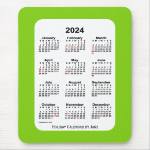 2024-Helgdag Grönt Kalender från Janz Musmatta