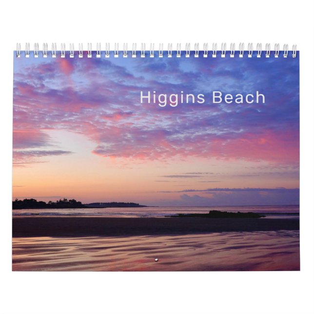 2024 Higgins Beach Maine Ocean Photo Calendar Kalender (Omslag)