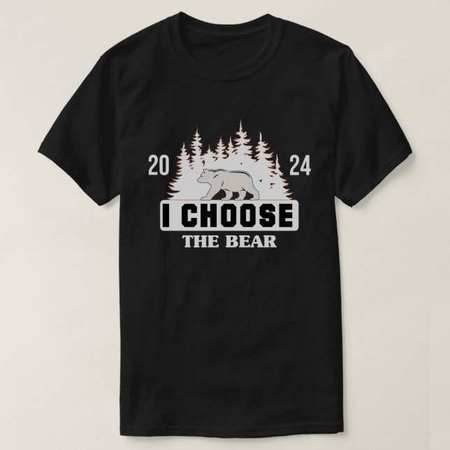 2024 I Välj Bear Embrace Strength and Courage T Shirt (Design framsida)