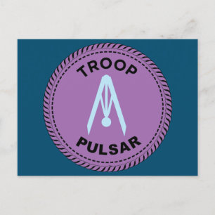 2024 IGGPPCamp Troop Pride Compass Poscard Vykort