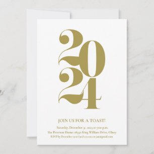 2024 Inbjudan till Nyårsafton- i Guld