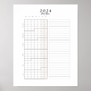 2024 januari - Poster i blockkalender i juni