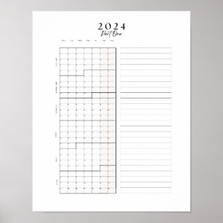 2024 januari - Poster i blockkalender i juni