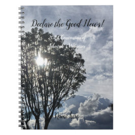 2024 JW Convention sunlight with name  Anteckningsbok