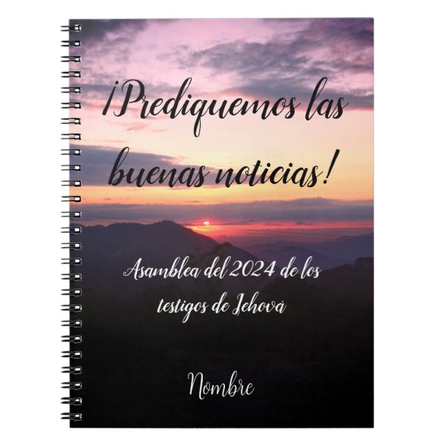 2024 JW Prediquemos buenas noticias personaliza Anteckningsbok (Framsidan)