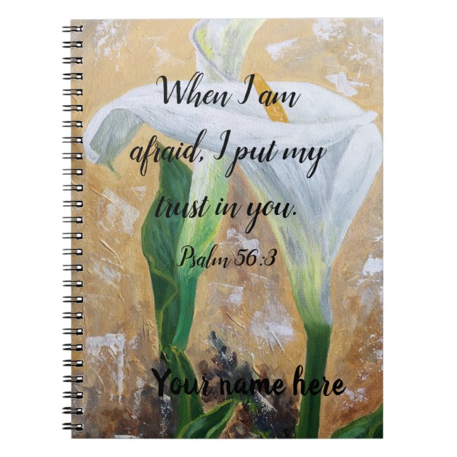 2024 JW year text Psalm 56:3 Anteckningsbok (Framsidan)
