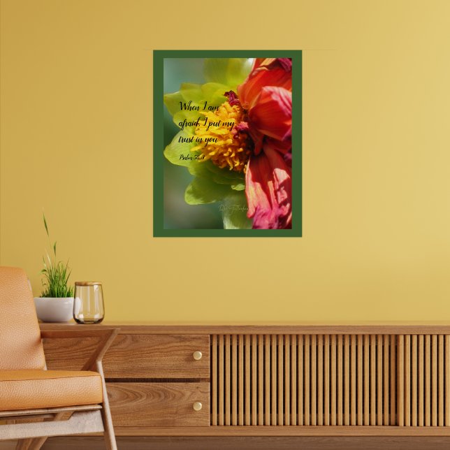 2024 JW year text Psalm 56:3 Poster (Vardagsrum 2)