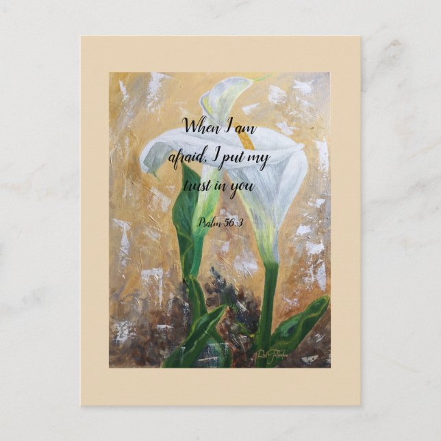 2024 JW year text Psalm 56:3  Vykort (Framsida)