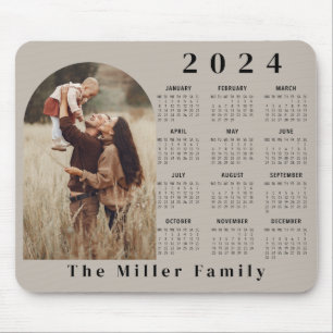 2024 Kalender boho modern 1 foto elegant beige Musmatta