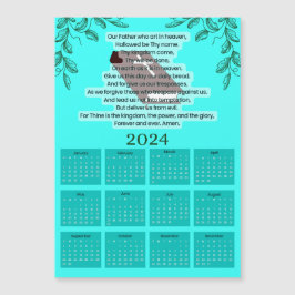 2024 Kalender - Christian Prayer Magnetic Card