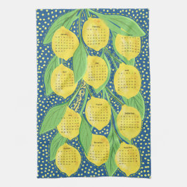 2024 Kalender - Lemon Vines Kökshandduk