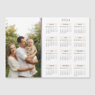 2024 Kalender med anpassad bild