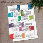 2024 Kalender med funky - färgstarka månader Vykort<br><div class="desc">Nyår - Nybörjare - En färgfull kalender för roligt för det nya året. Denna moderna utformning med en galen utformning och fullt-årskalender är en positiv början till det bästa året någonsin.</div>