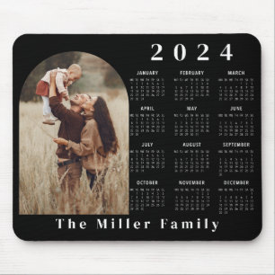 2024 Kalendern boho modern 1 svart minimalistisk b Musmatta
