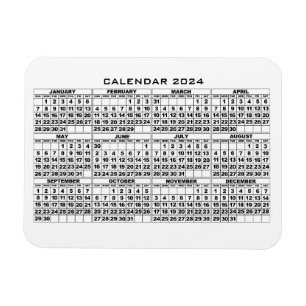 2024 Kalenderns Magnet White