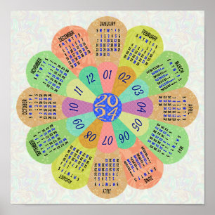 2024 Kalenderns unika tur- och returnerande lucka Poster