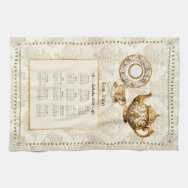 2024 Kalendertorntea-tid eller -Anpassningsbar Kökshandduk