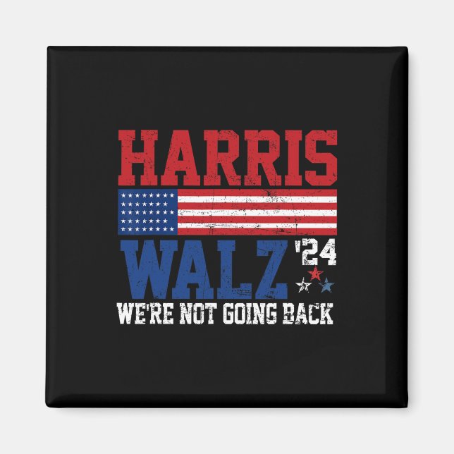 2024 Kamala Harris 2024 Tim W 2024 Usa Fla Magnet (Framsidan)