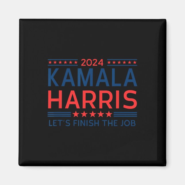 2024 Kamala Harris till president Magnet (Framsidan)
