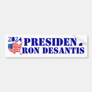 2024 Kampanj till president Ron DeSantis USA flagg Bildekal