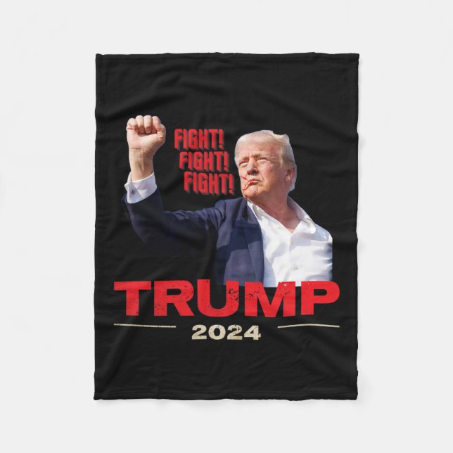 2024 Kampen mot rasism 13:e trumpen Rally Fleecefilt (Framsidan)