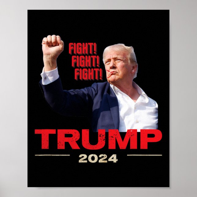 2024 Kampen mot rasism 13:e trumpen Rally Poster (Framsidan)