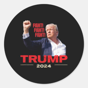 2024 Kampen mot rasism 13:e trumpen Rally Runt Klistermärke