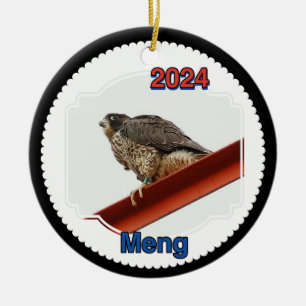 2024 Keramisk Cirkelsmycke Meng Julgransprydnad Keramik