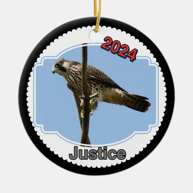 2024 Keramisk Cirkulär Ornament Rättvisa (Framsidan)