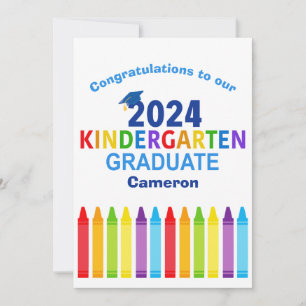 2024 Kindergarten Student Anpassningsbar Cute Stud Kort