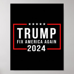 2024 Korrigera Amerika igen Donald Trump 2024 Poster