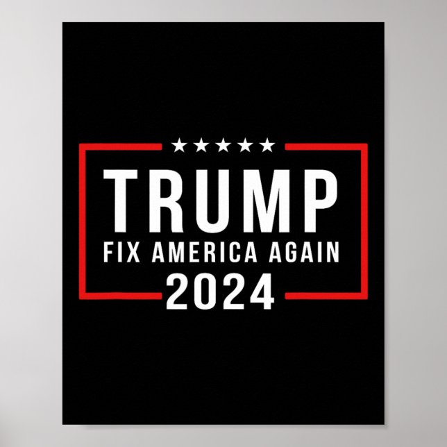 2024 Korrigera Amerika igen Donald Trump 2024 Poster (Framsidan)