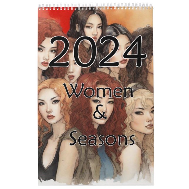 2024 Kvinnor och säsonger Kalender (Omslag)