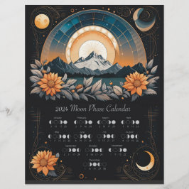 2024 Lunar Cycle Solroskalender Södra Hemi Reklamblad